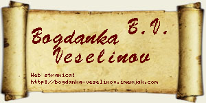 Bogdanka Veselinov vizit kartica